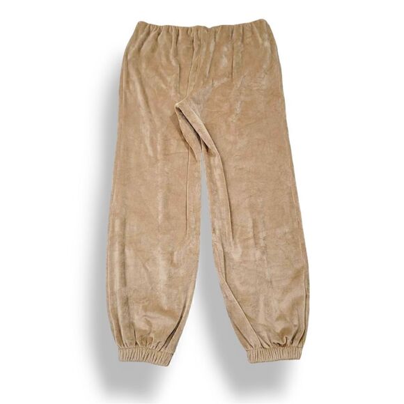 NEW Summersalt 2 PC The Plush Velour Relaxed Crew and Jogger in Fawn Size Medium - Picture 7 of 16